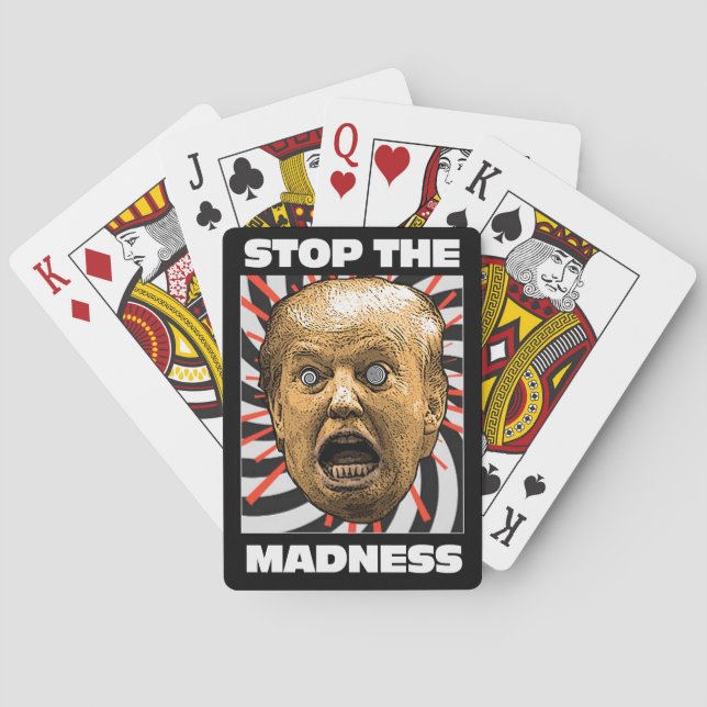 Trump - STOP THE MADNESS! Poker Cards (Back)