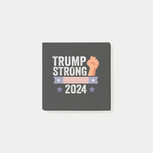 Trump Strong 2024 American Patriotic Election Gift Post-it Notes (Front)