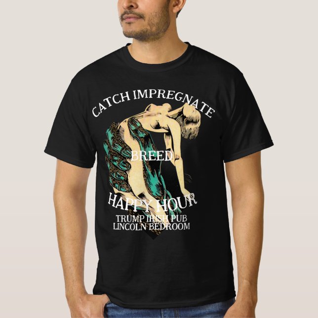 Trump Submissive Wives Breeding Program Begins T-Shirt (Front)