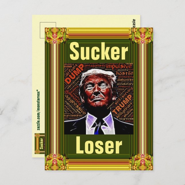 Trump Sucker/Loser Postcard (Front/Back)
