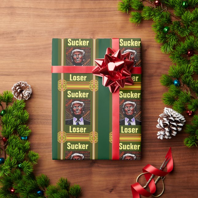Trump Sucker/Loser Wrapping Paper (Holiday Gift)