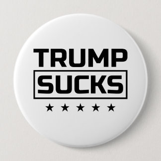 Trump Sucks Black Font Button