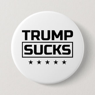 Trump Sucks Black Font Button