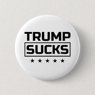 Trump Sucks Black Font Button