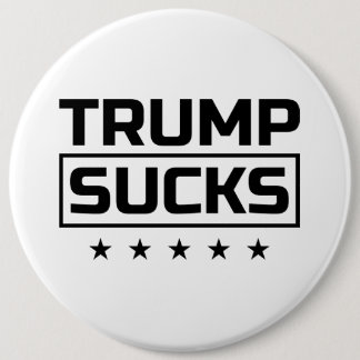 Trump Sucks Black Font Button