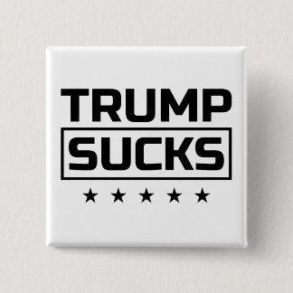 Trump Sucks Black Font Button