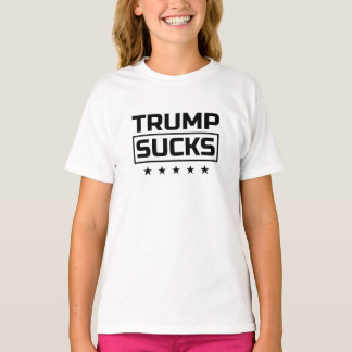 Trump Sucks black font T-Shirt