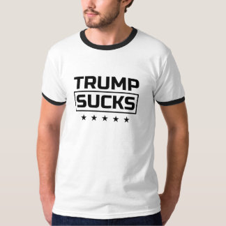 Trump Sucks black font T-Shirt