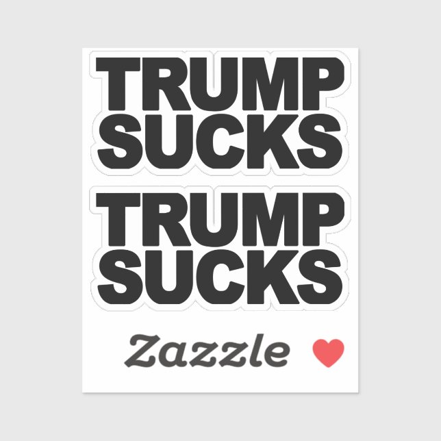 "Trump Sucks" Sticker (Sheet)