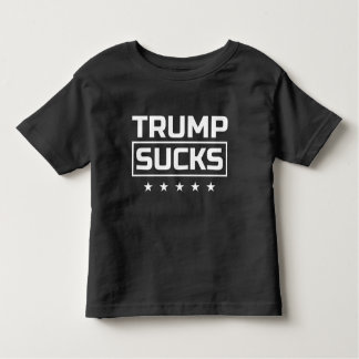 Trump Sucks white font Toddler T-shirt