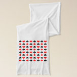 Trump Suits Scarf<br><div class="desc">A striking red and black playing card suit fashion expression.</div>