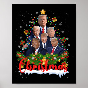 Trump Supporter Christmas Tree Dream Daddy Home 45 Poster