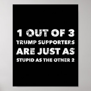 Trump Supporters Are Just Stupid Poster