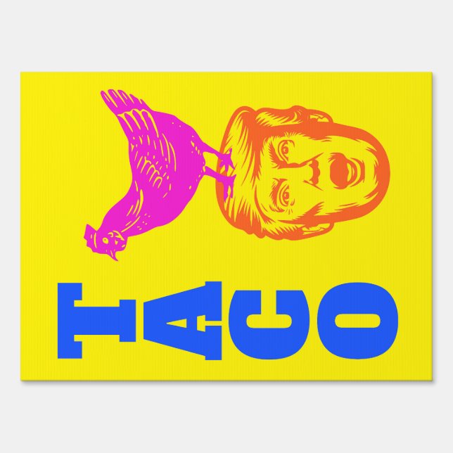 Trump TACO protest and yard sign (Back)