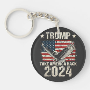 Trump Take America Back 2024 Keychain