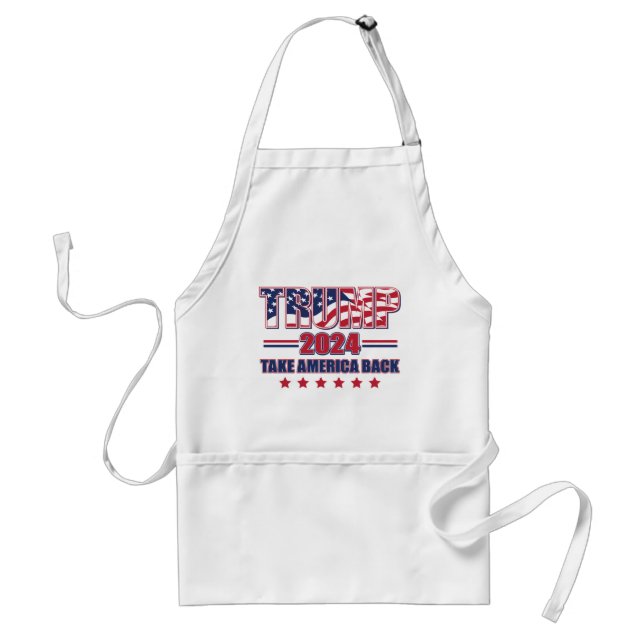 Trump Take America Back Adult Apron (Front)