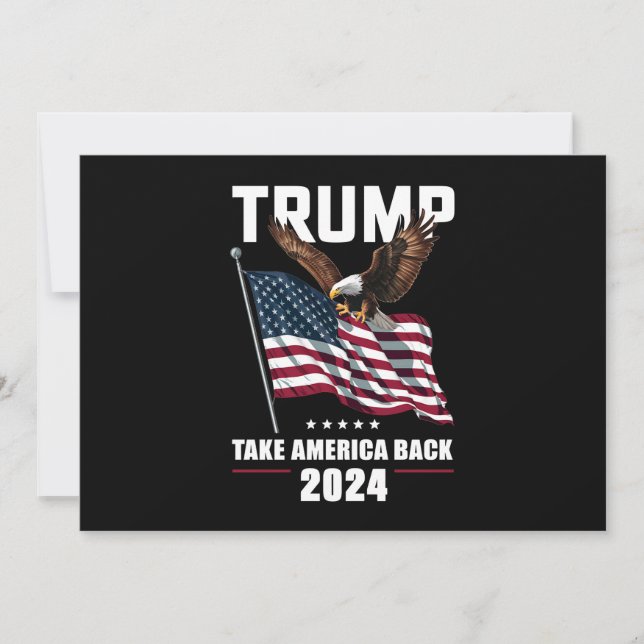 Trump Take America Back American Election 2024 Invitation (Front)