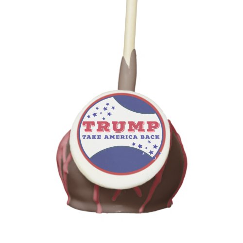 Trump Take America Back Cake Pops