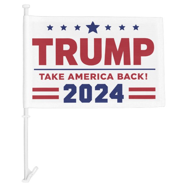 Trump take America back Car Flag (Front)
