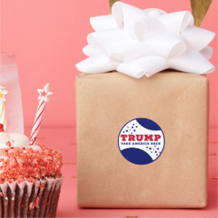 Trump Take America Back Classic Round Sticker