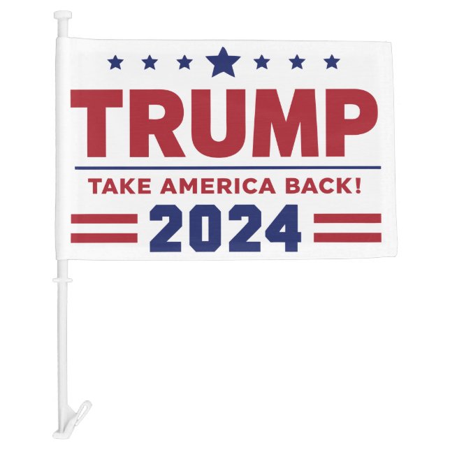 Trump Take America Back Custom Car Flag (Front)