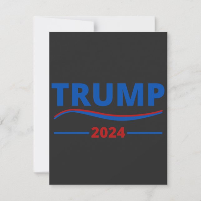 trump take America back Thank You Card (Front)