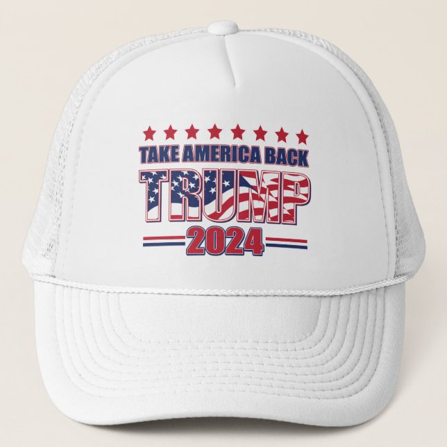 Trump Take America Back  Trucker Hat (Front)