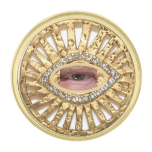 TRUMP TALISMAN GOLD FINISH LAPEL PIN