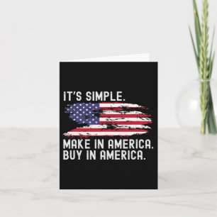 Trump Tariff Trade Make In America Buy In America  Card