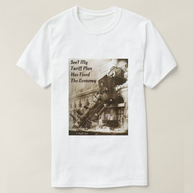 Trump Tariffs - A MisterP Shirt (Design Front)
