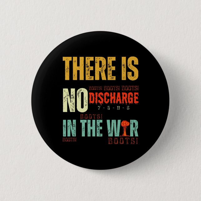 Trump Tariffs No Discharge In The War – Boots Boot Button (Front)