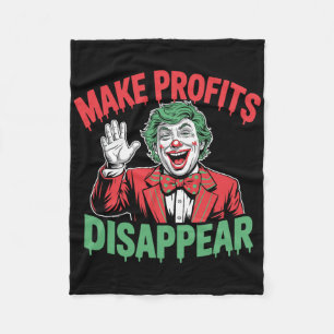 Trump Tariffs Recession Meme Make Profits Disappea Fleece Blanket