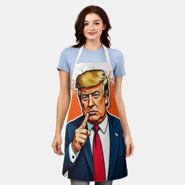 Trump Tellin' Off the Libs Apron (Worn)