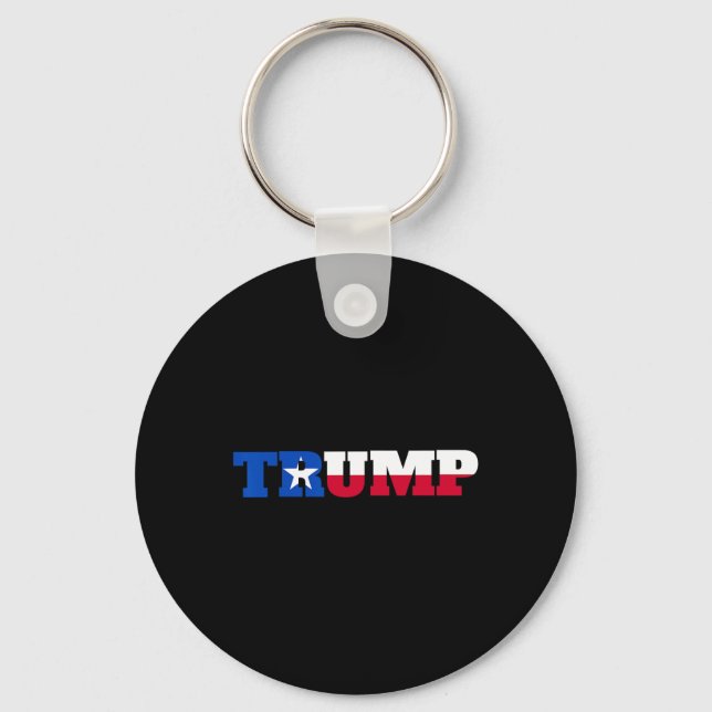 Trump Texans For Trump  Keychain (Front)