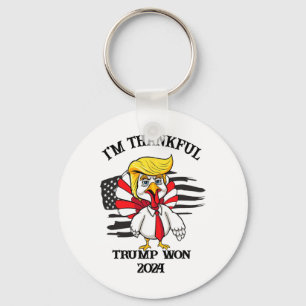 Trump Thanksgiving I'm Thankful Trump Won 1 Keychain