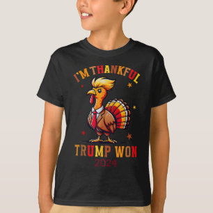 Trump Thanksgiving I'm Thankful Trump Won  T-Shirt