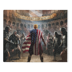 Trump the Gladiator Jigsaw Puzzle" Jigsaw Puzzle