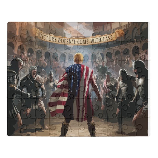 Trump the Gladiator Jigsaw Puzzle" Jigsaw Puzzle (Puzzle Horizontal)