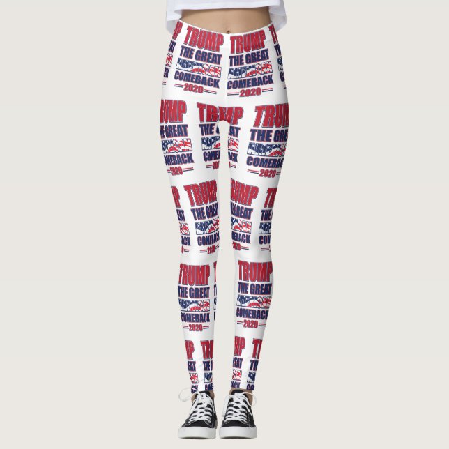 Trump the great American Comeback Leggings (Front)