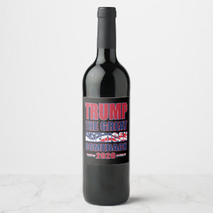 Trump the Great American Comeback Wine Label