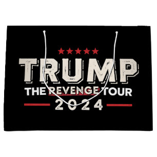 Trump The Revenge Tour 2024 Vintage Large Gift Bag