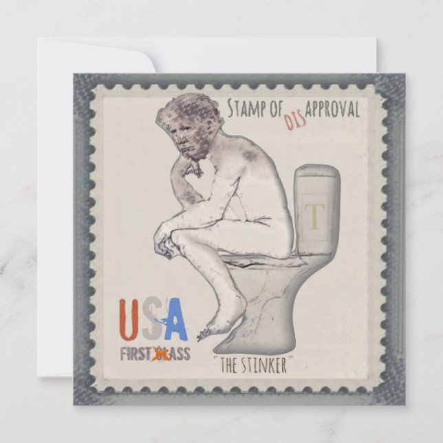 Trump the Stinker Holiday Card (Front)