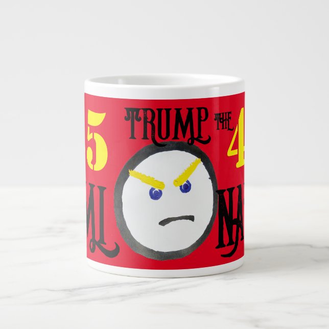 Trump the terminator giant coffee mug (Front)
