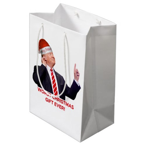 Trump the worst Christmas gift ever Medium Gift Bag