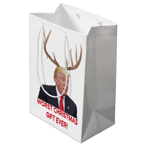 Trump the worst Christmas gift ever Medium Gift Bag