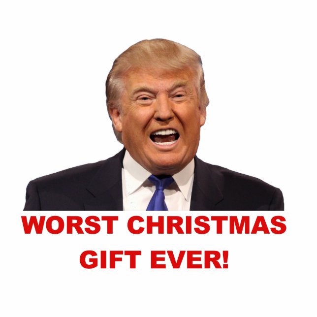 Trump, the worst Christmas gift ever! Statuette (Front)