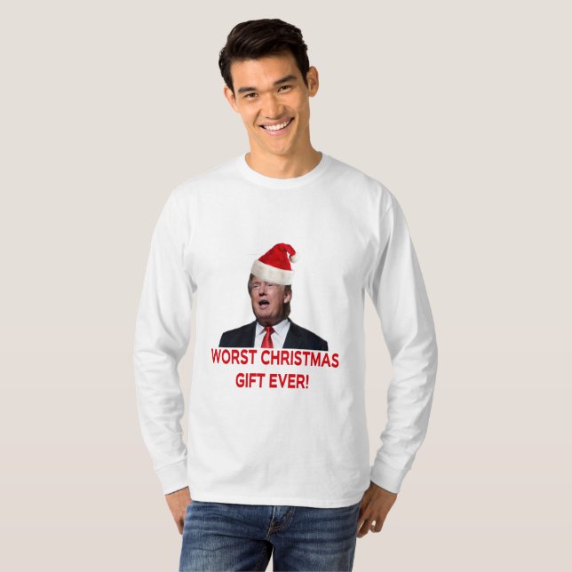 Trump, the worst Christmas gift ever! T-Shirt (Front Full)