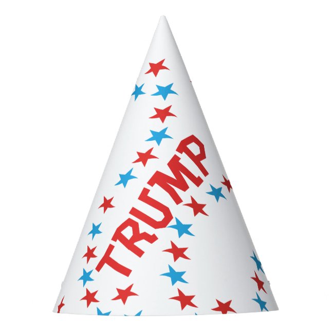 TRUMP Themed Paper Party Hat (Front)