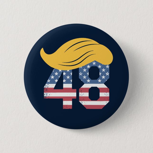 Trump Third Term Trump 2028 Button (Front)