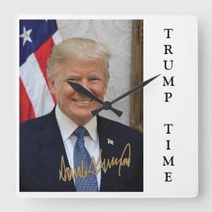 TRUMP TIME SQUARE WALL CLOCK